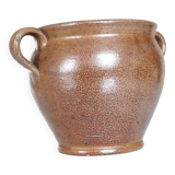 Glazed stoneware jar, antique ceramic