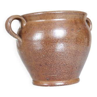 Glazed stoneware jar, antique ceramic