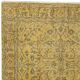 Vintage Handmade Turkish Wool Area Rug Redyed in Yellow for Modern Interiors