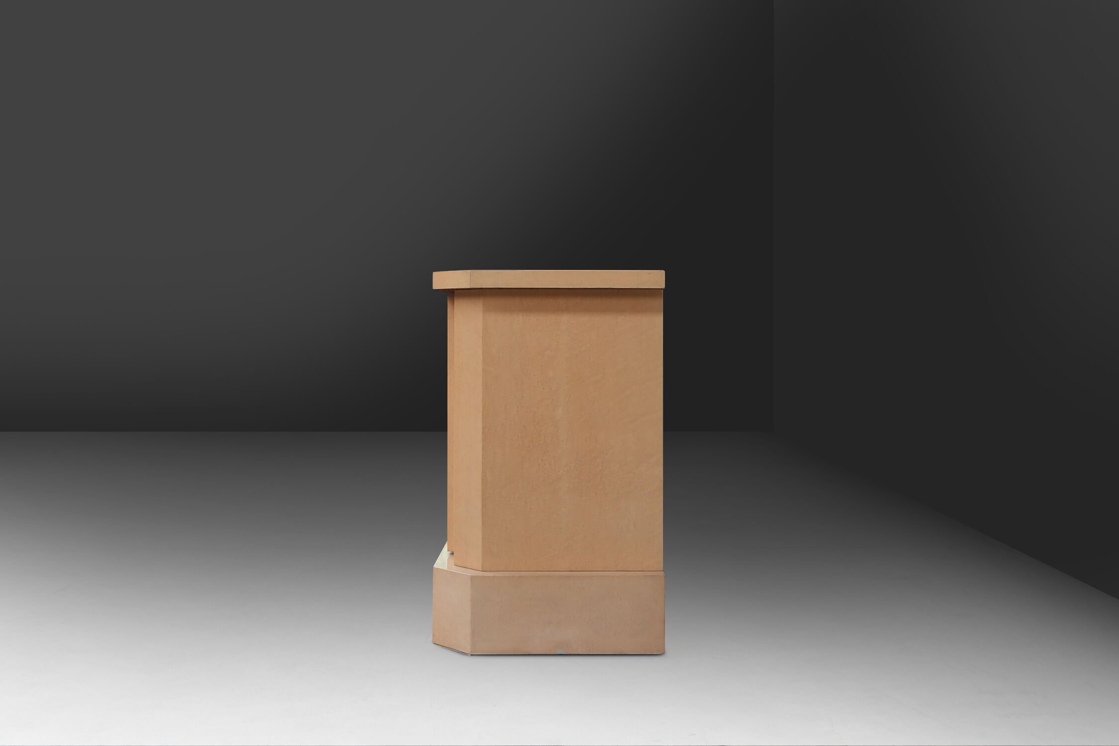 Ivory lacquer sideboard by Jean-Claude Dresse