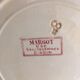 8 flat plates iron earth U&C Sarreguemines Digoin " Margot"