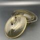 Butter dish or "little casserole" in black colored glass honeycomb pattern