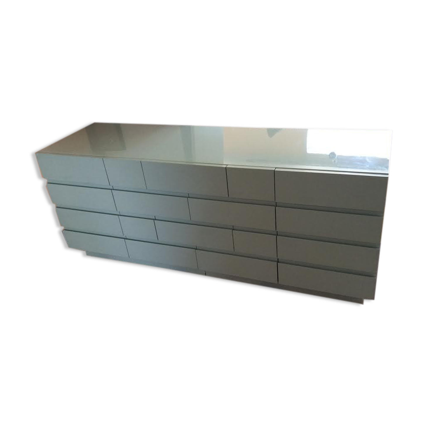 Chest of drawers low cabinet 18 drawers