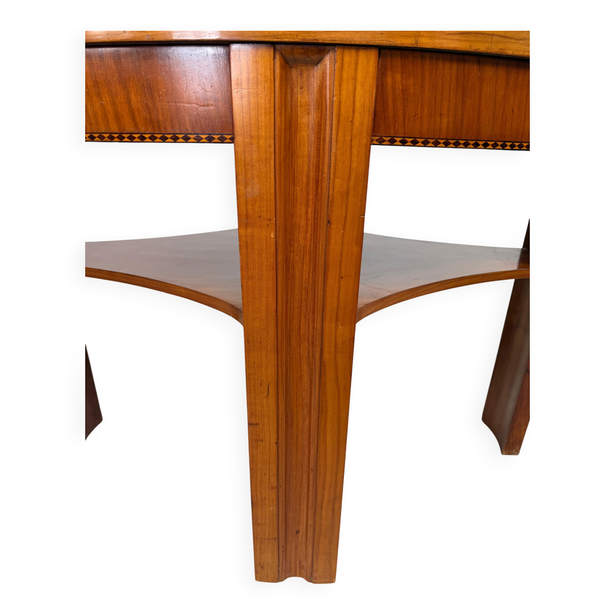 Oval side table in the style of Kolo Moser