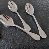 Guy Degrenne, France - Series of 7 mocha spoons - Stainless steel - Verlaine mirror model