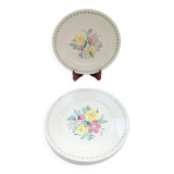 6 old flat plates