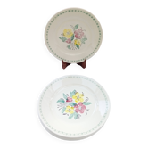 6 assiettes plates anciennes