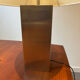 Vintage table lamp with brushed aluminium base Roche Bobois