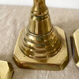 Old brass candlesticks England