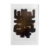 Affiche d’après la lithographie #3, 2020, pierre soulages