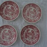 4 flat plates Villeroy and Boch Burgenland pink décor