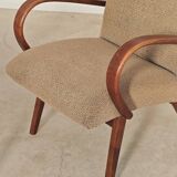 Pair of grey mottled armchairs by Jaroslav Smidek for TON Bystrice