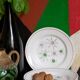 Four french earthenware dessert plates service "Marie-Claude" 50s.