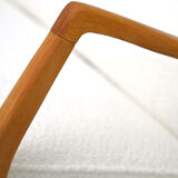 Vintage Scandinavian sofa with faux lambskin