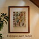 Lithograph • The old post office, mail, letter • Original engraving from 1898