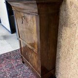 old secretary, Restoration era, lock and clover key, nineteenth century