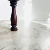 Plateau à fromage marbre et bois vintage