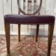 Suite de 6 chaises de style Louis XVI bordeaux