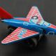 old aircraft toy in sheet metal usaf