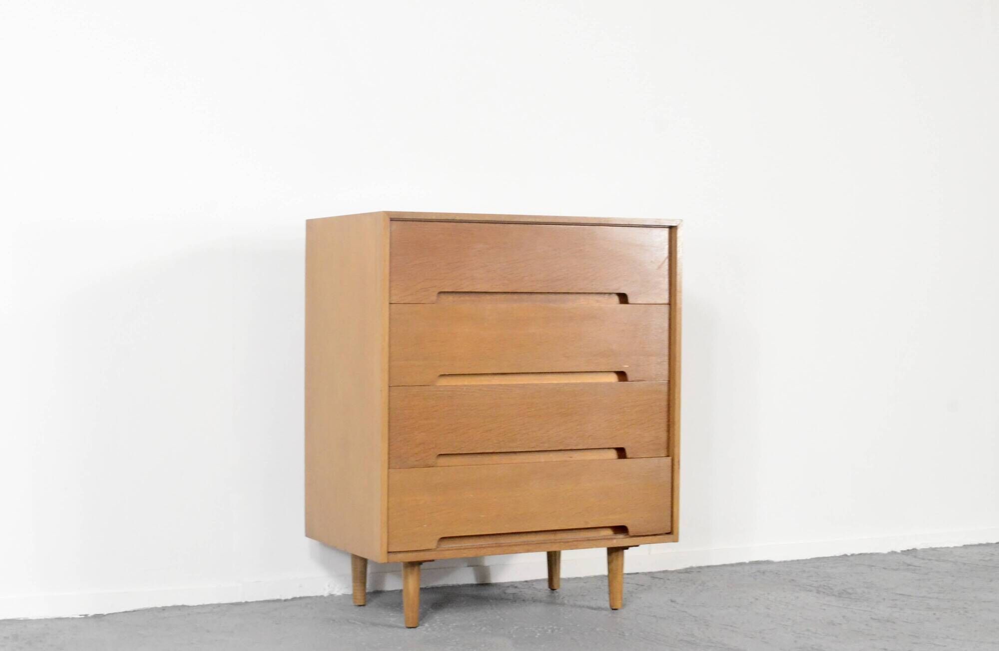 Midcentury Stag C Range Chest Of Drawers By John And Sylvia Reid In Oak. Vi