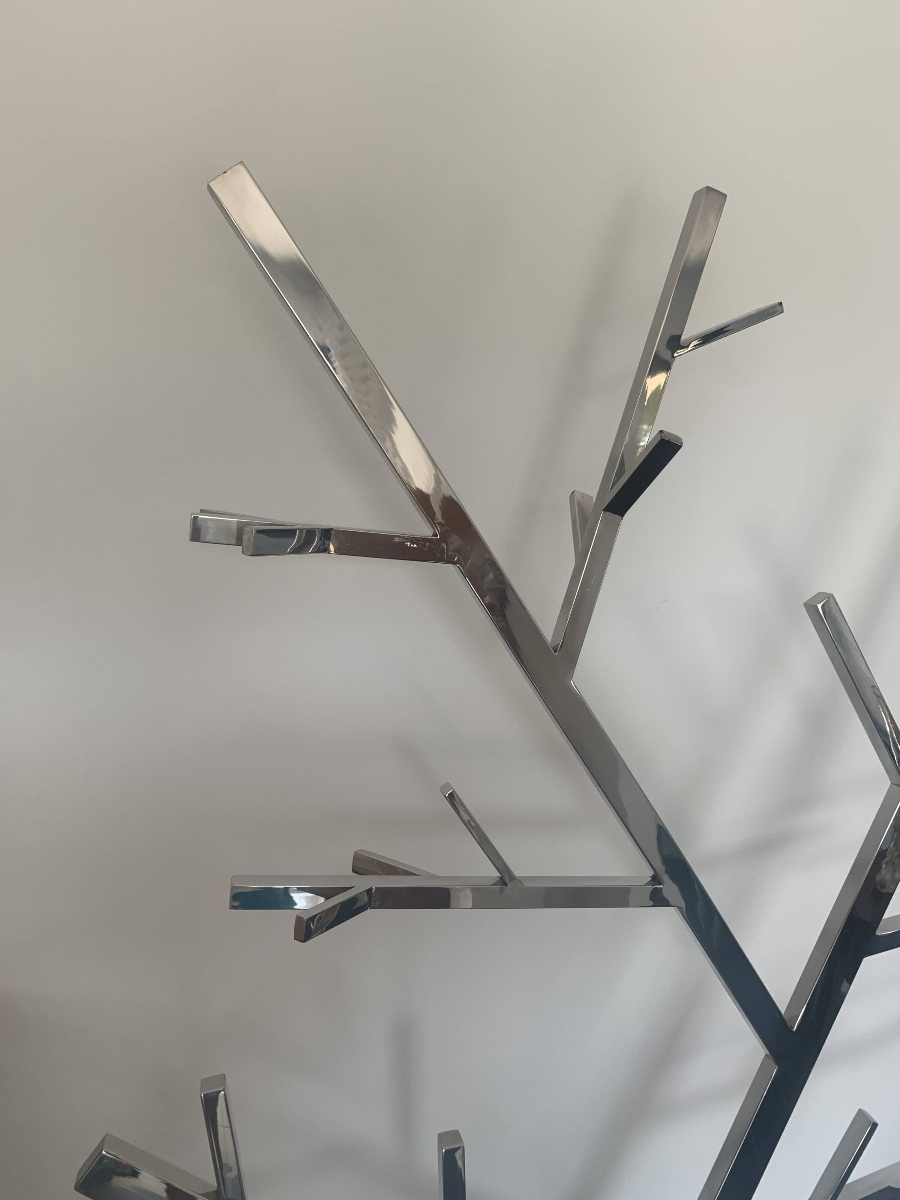 Coat rack tree chrome steel