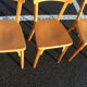 Set of 6 Baumann light beech bistro chairs model N°24