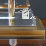Les arcades lucite gold-plated brass table lamp