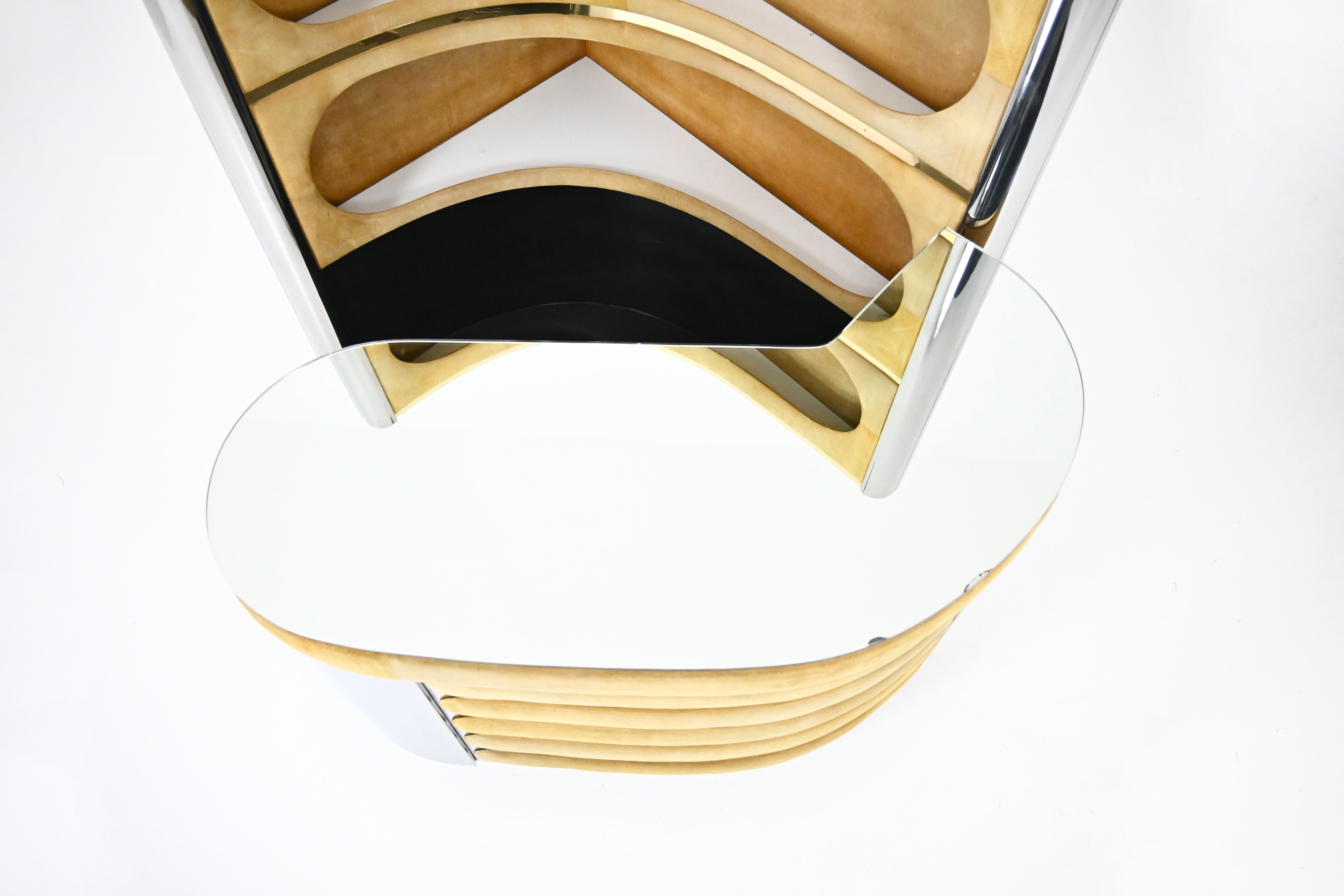 Bar set attributed to Willy Rizzo, 1970s.