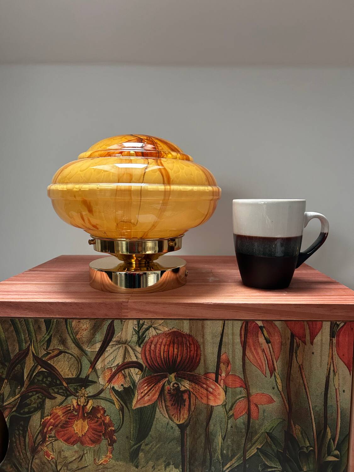 Vintage globe wall or ceiling light