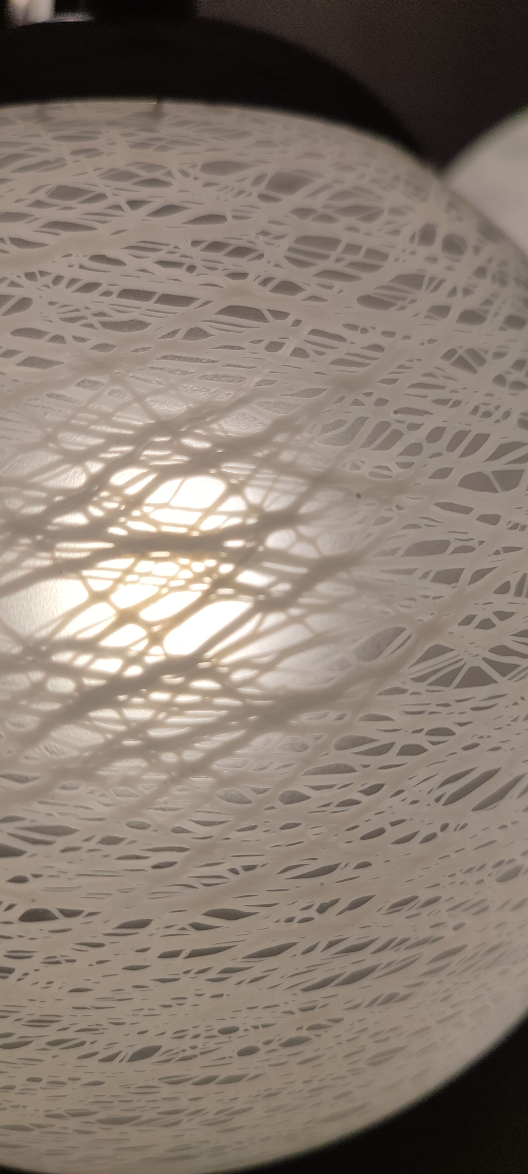 Metal and glass pendant lamp, Italy, 1970s