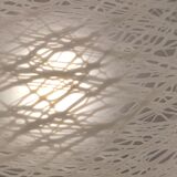 Metal and glass pendant lamp, Italy, 1970s