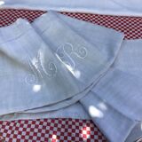 Flax sheet marked MR
