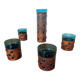 Copper and Glass Set by Nanny Still for Raak Amsterdam, 1970s, Set of 5
