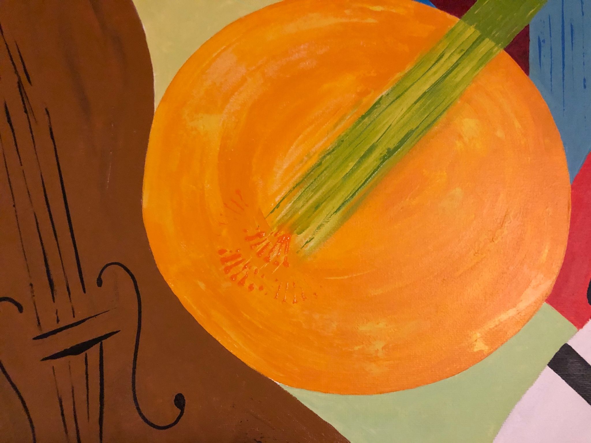 Peinture toile thème musique