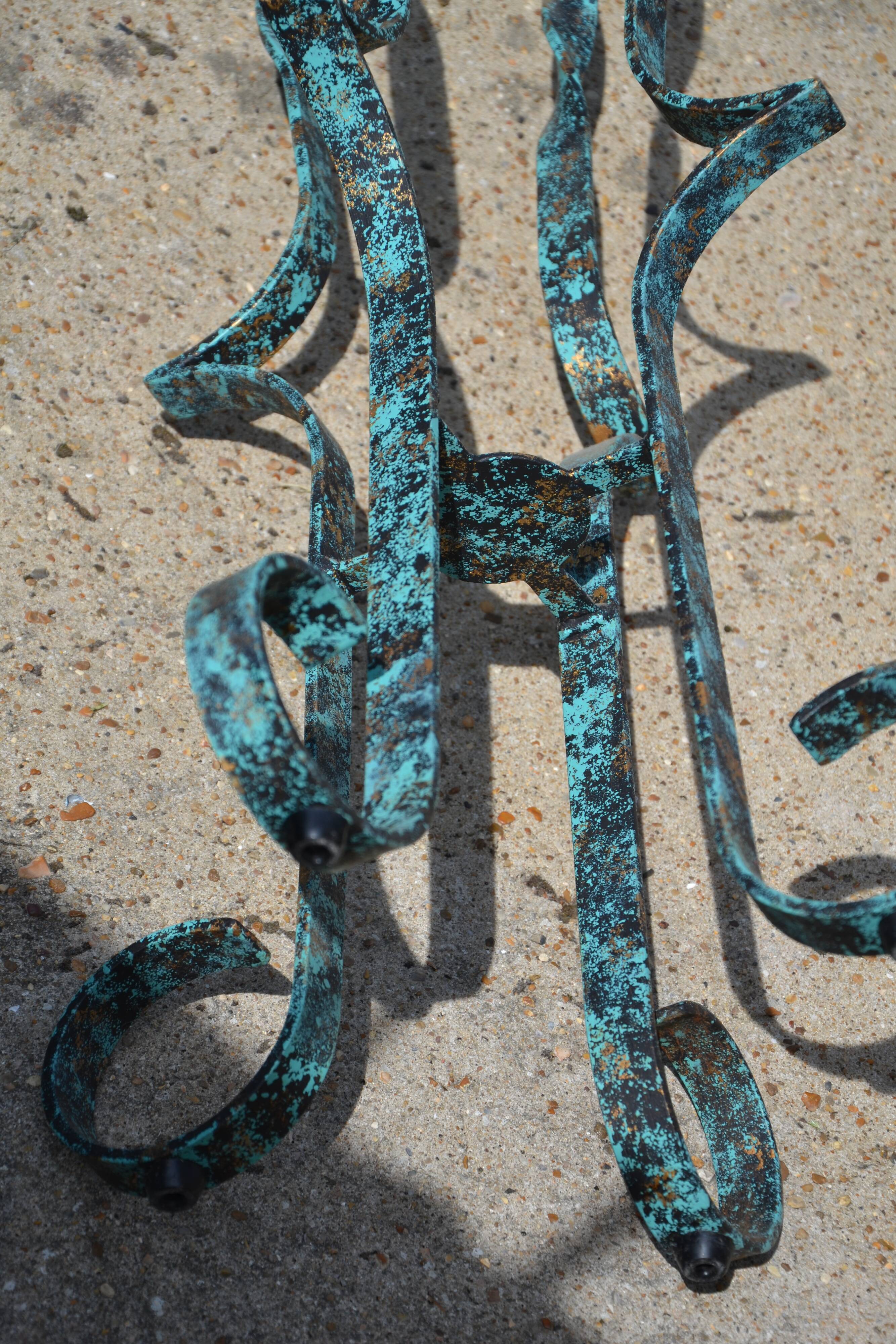 Handcrafted wrought iron chair
