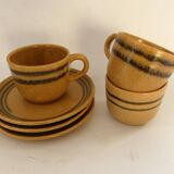 Sarreguemines stoneware cups