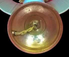 Amphora lamp with zoomorphic handles