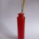 Red vintage glass vase