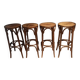 Set of 4 bar stools in "Thonet" style.