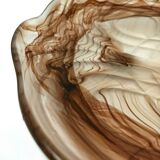 Sepia Cloud Glass Bowl or Centerpiece mod. Rotterdam by Walther & Sohne