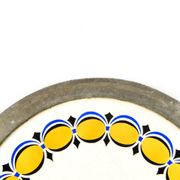 Art Nouveau tray, silver-plated brass, white porcelain, Austria, early 20th century