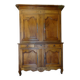 magnificent two-body buffet from the 18th century in walnut – an exceptional antique piece