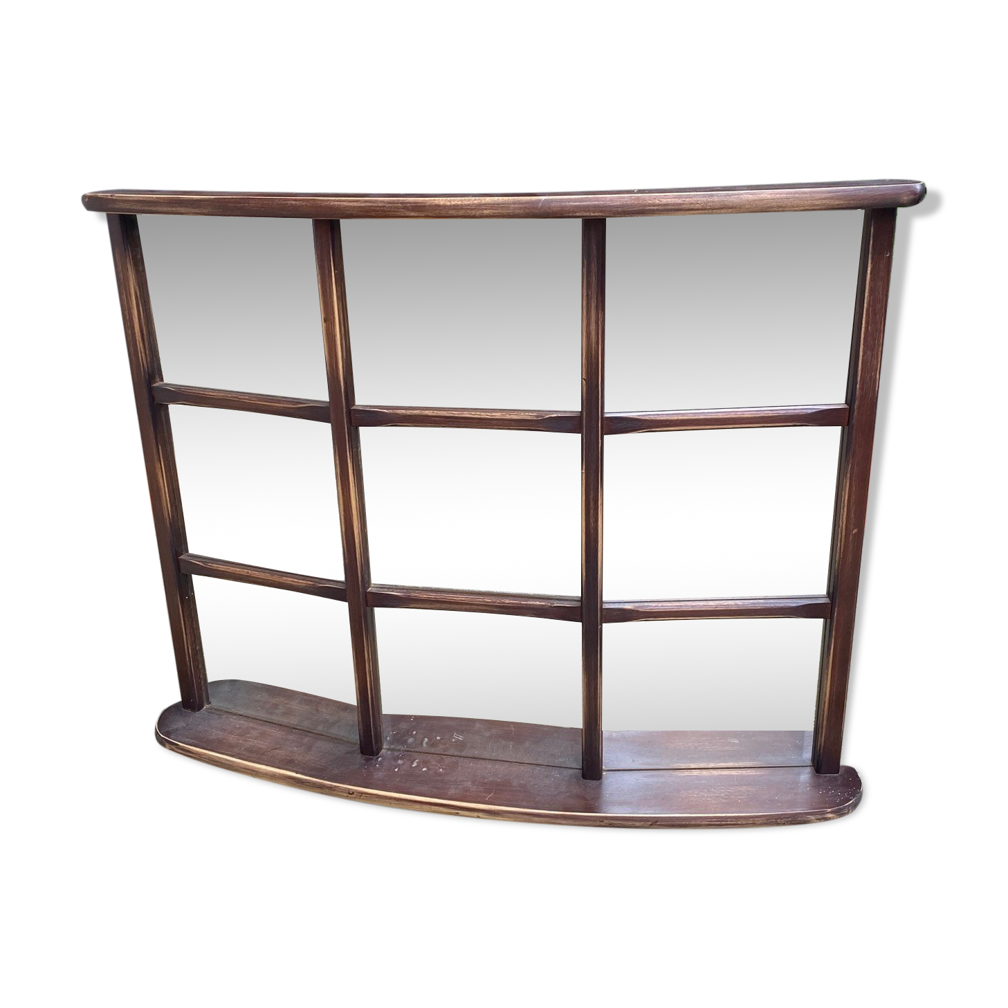 Miroir étagère multiple biseauté 94x74cm