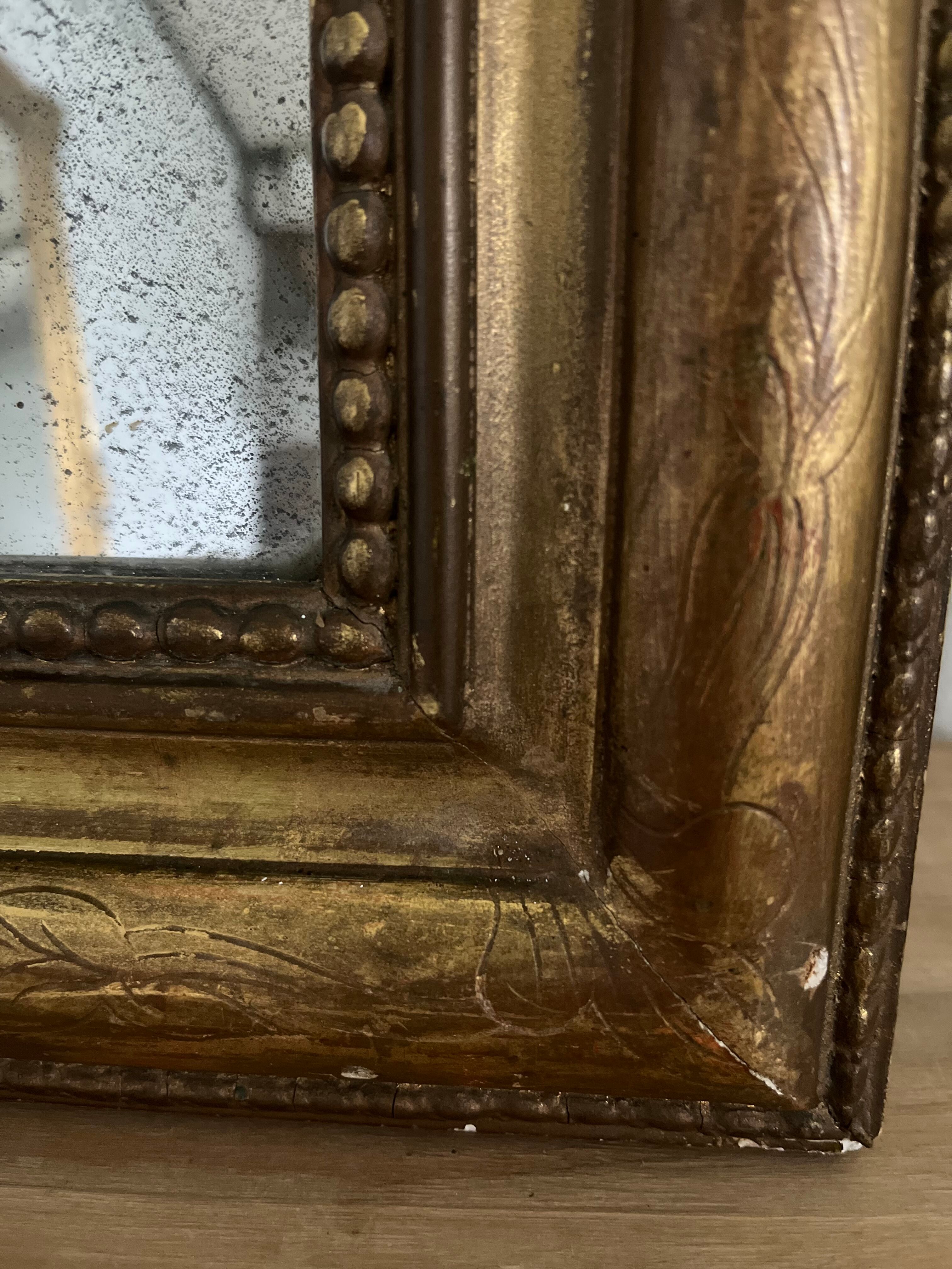 Mirror Louis Philippe old classic beaded