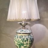 antique lamp 65x32 bronze and porcelain pull-out in very good condition