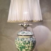 antique lamp 65x32 bronze and porcelain pull-out in very good condition