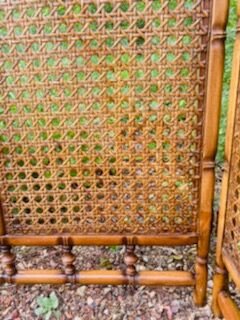 Vintage rattan screen