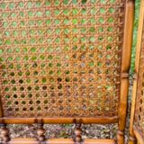 Vintage rattan screen