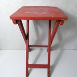 old folding wooden side table