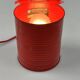 Vintage Red Tin Can Lamp, Ad Van Berlo, Vrieland Design, 1980s